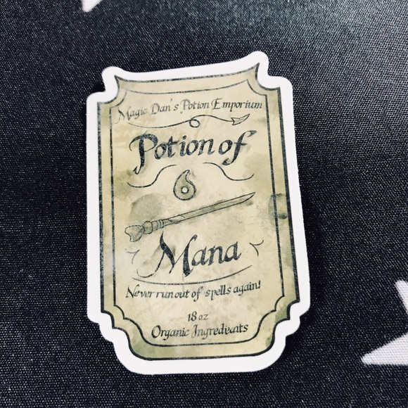 Potion of Mana Witchy Sorceress Supreme Potion B0ttle Label Sticker - Picture 3 of 7